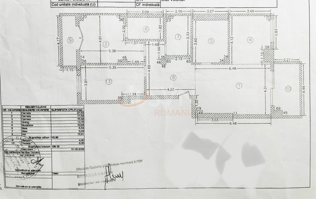 3 camere cu loc parcare exterior inclus Bucuresti/Pipera