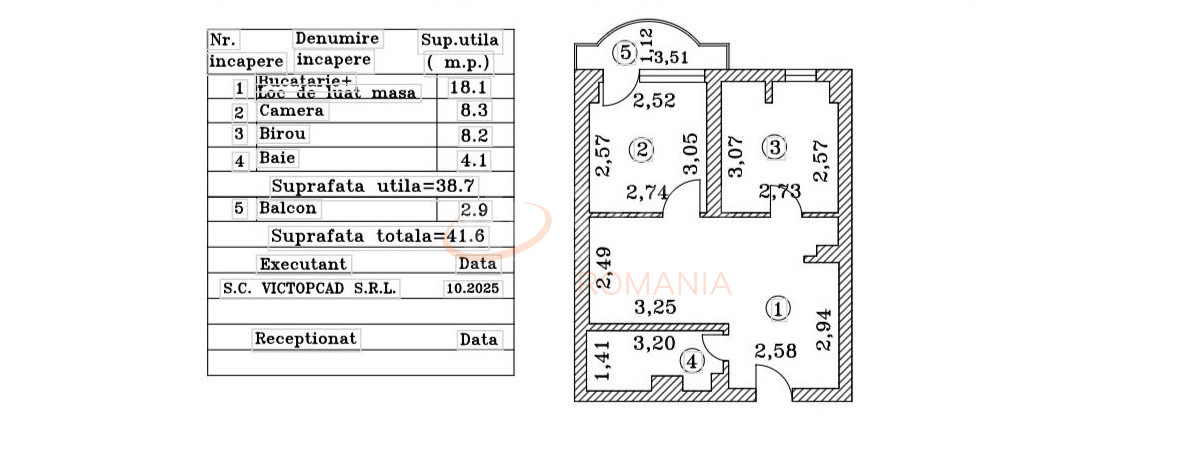 3 camere cu loc parcare exterior inclus Bucuresti/Tineretului