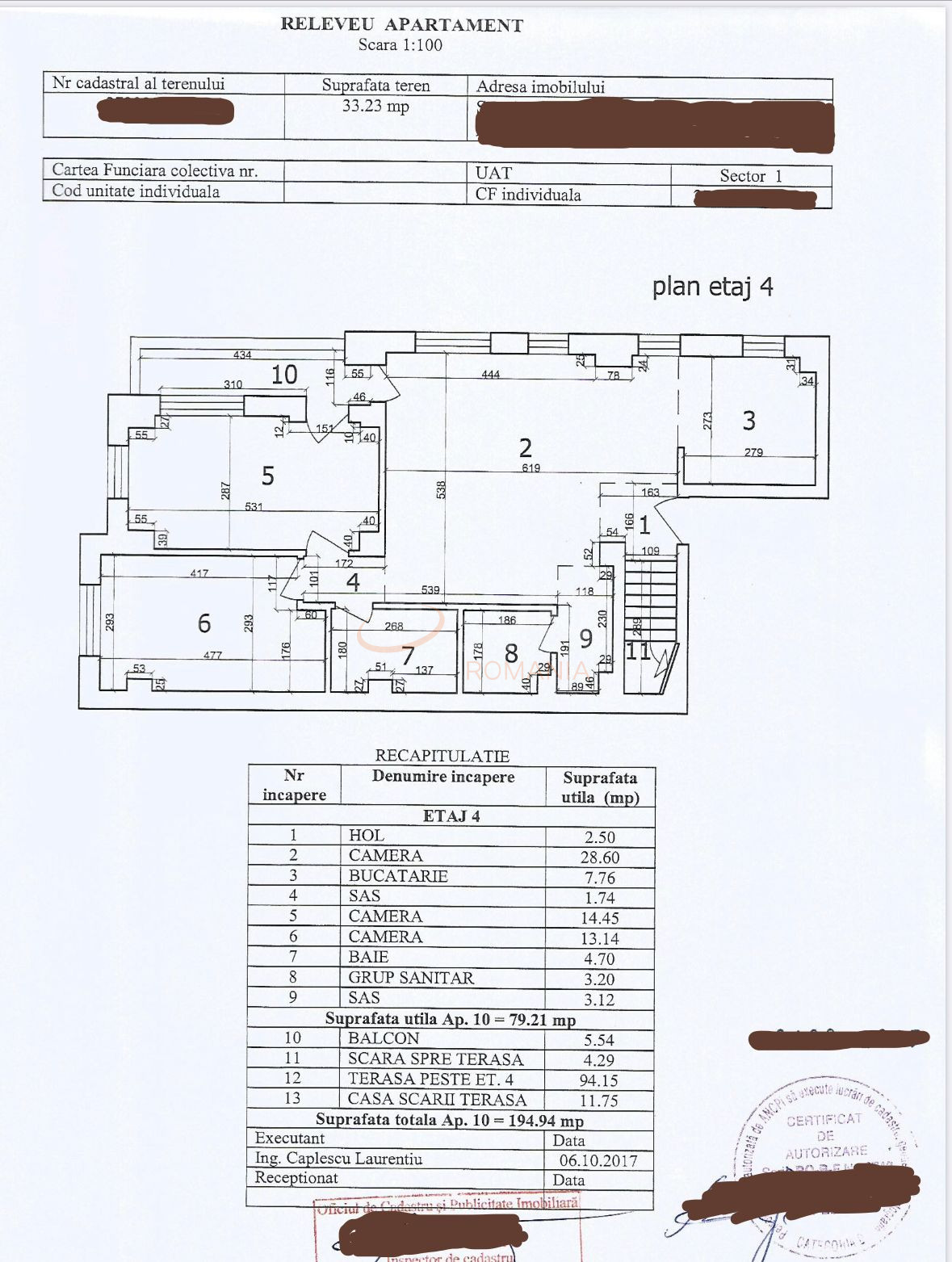 3 camere cu loc parcare exterior inclus Bucuresti/Domenii