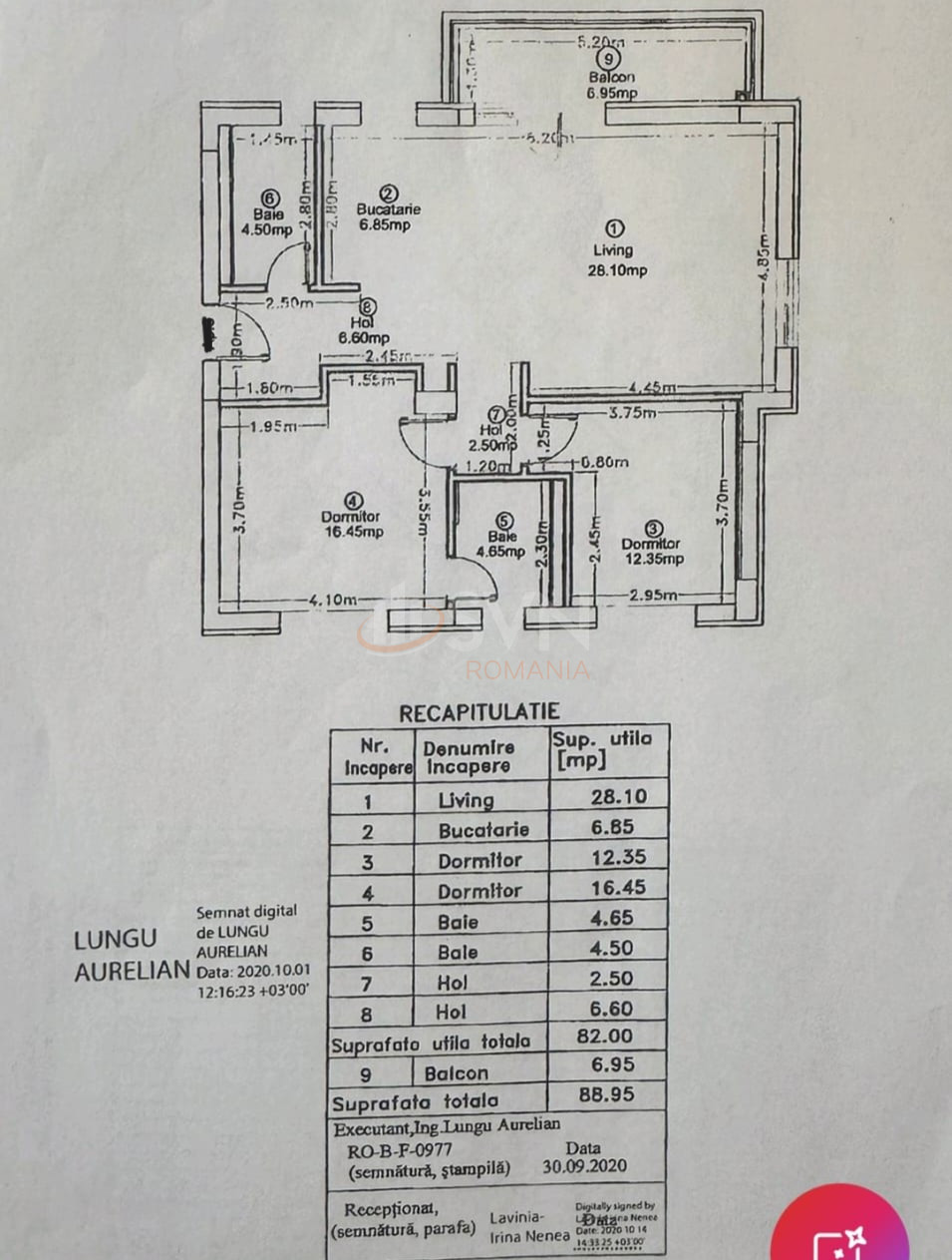 3 camere cu loc parcare exterior inclus Bucuresti/Pipera