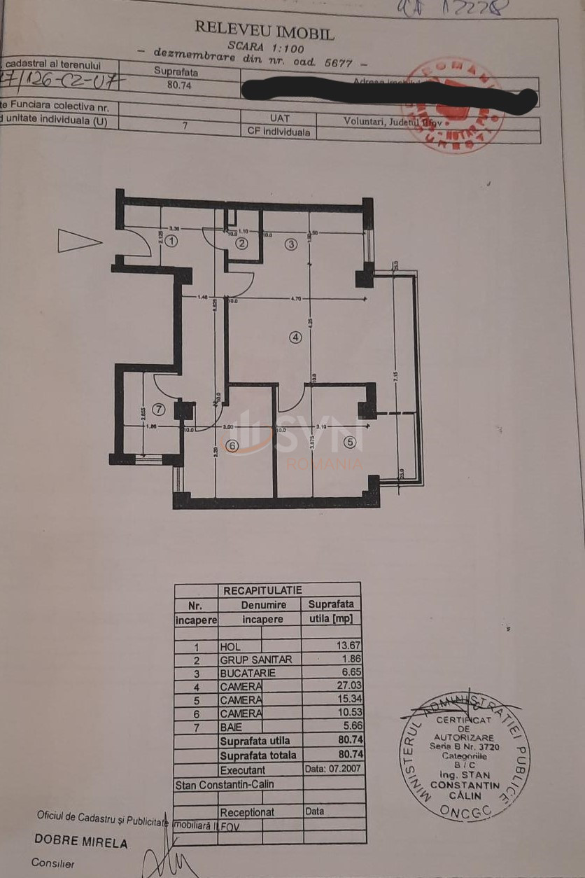 3 camere cu loc parcare exterior inclus Ilfov/Voluntari