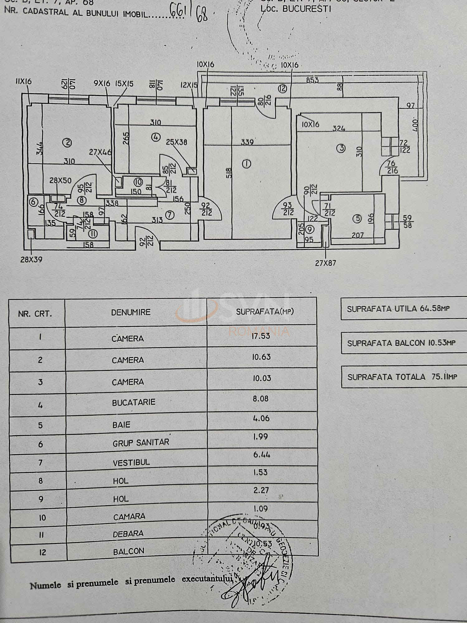 3 camere cu loc parcare exterior inclus Bucuresti/Stefan Cel Mare