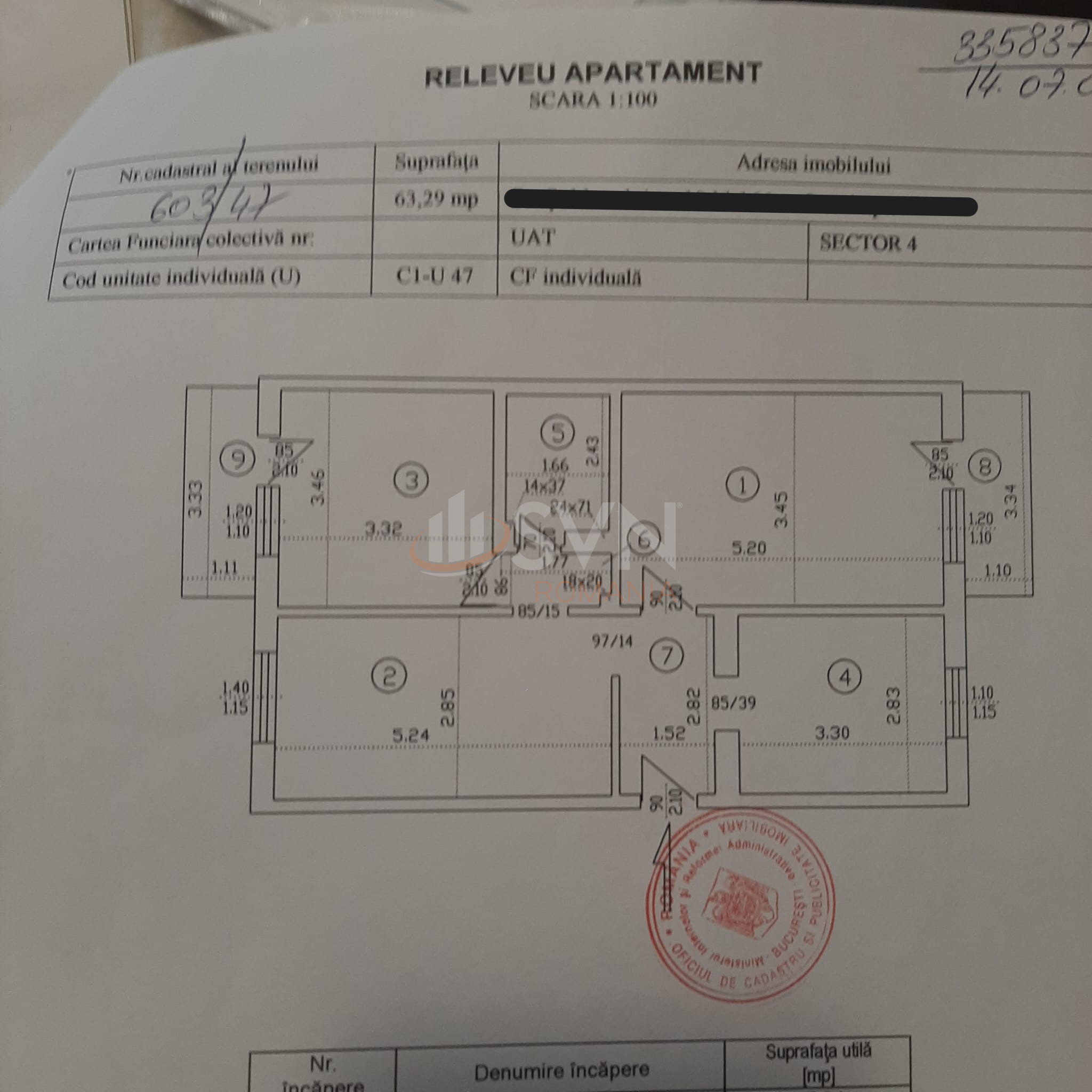 3 camere cu loc parcare exterior inclus Bucuresti/Aparatorii Patriei