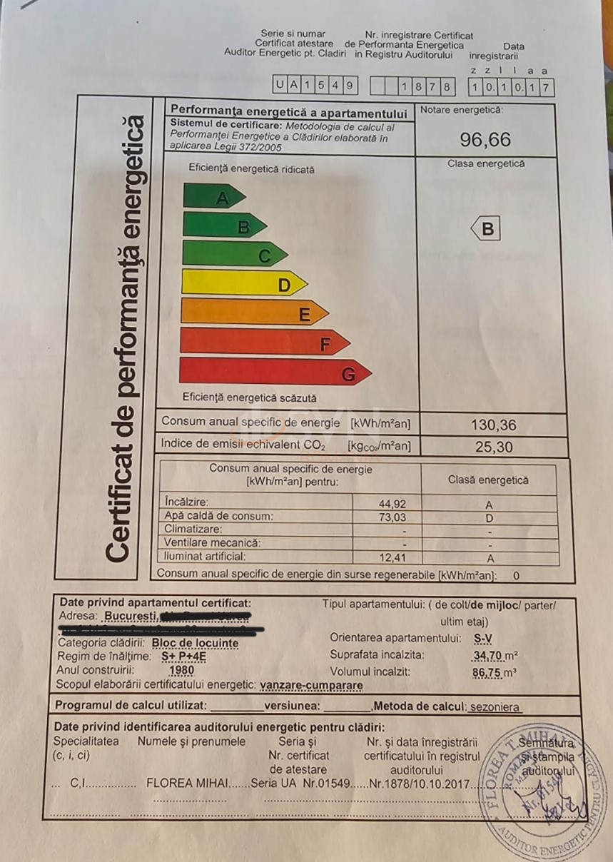 3 camere cu loc parcare exterior inclus Bucuresti/Vitan