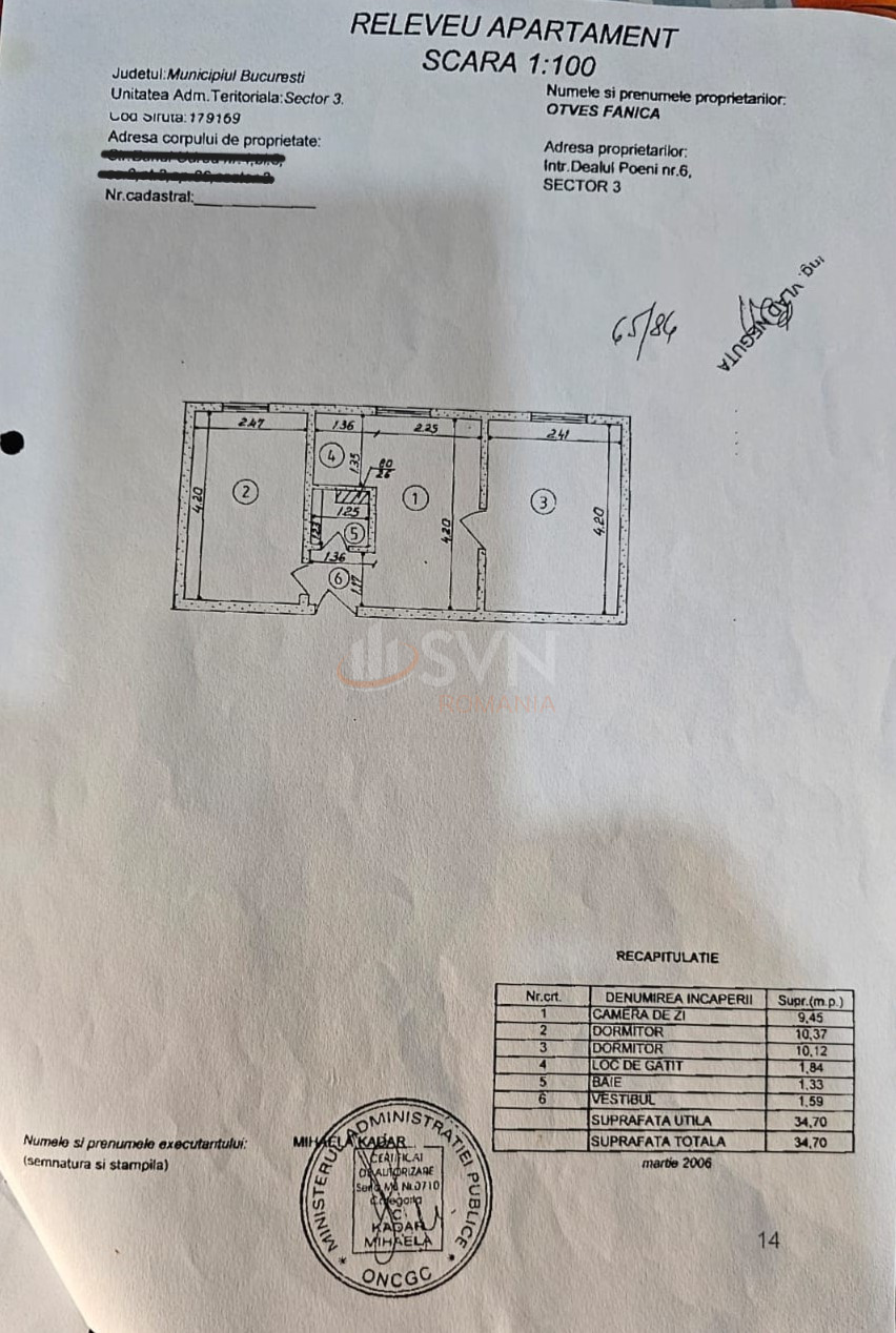 3 camere cu loc parcare exterior inclus Bucuresti/Vitan