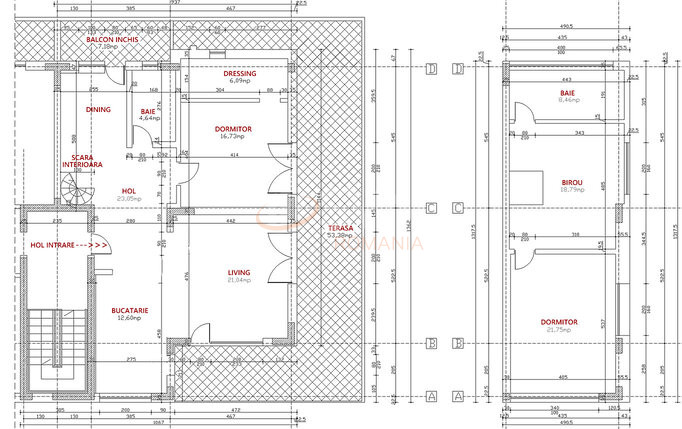 3 camere cu loc parcare exterior inclus Ilfov/Otopeni