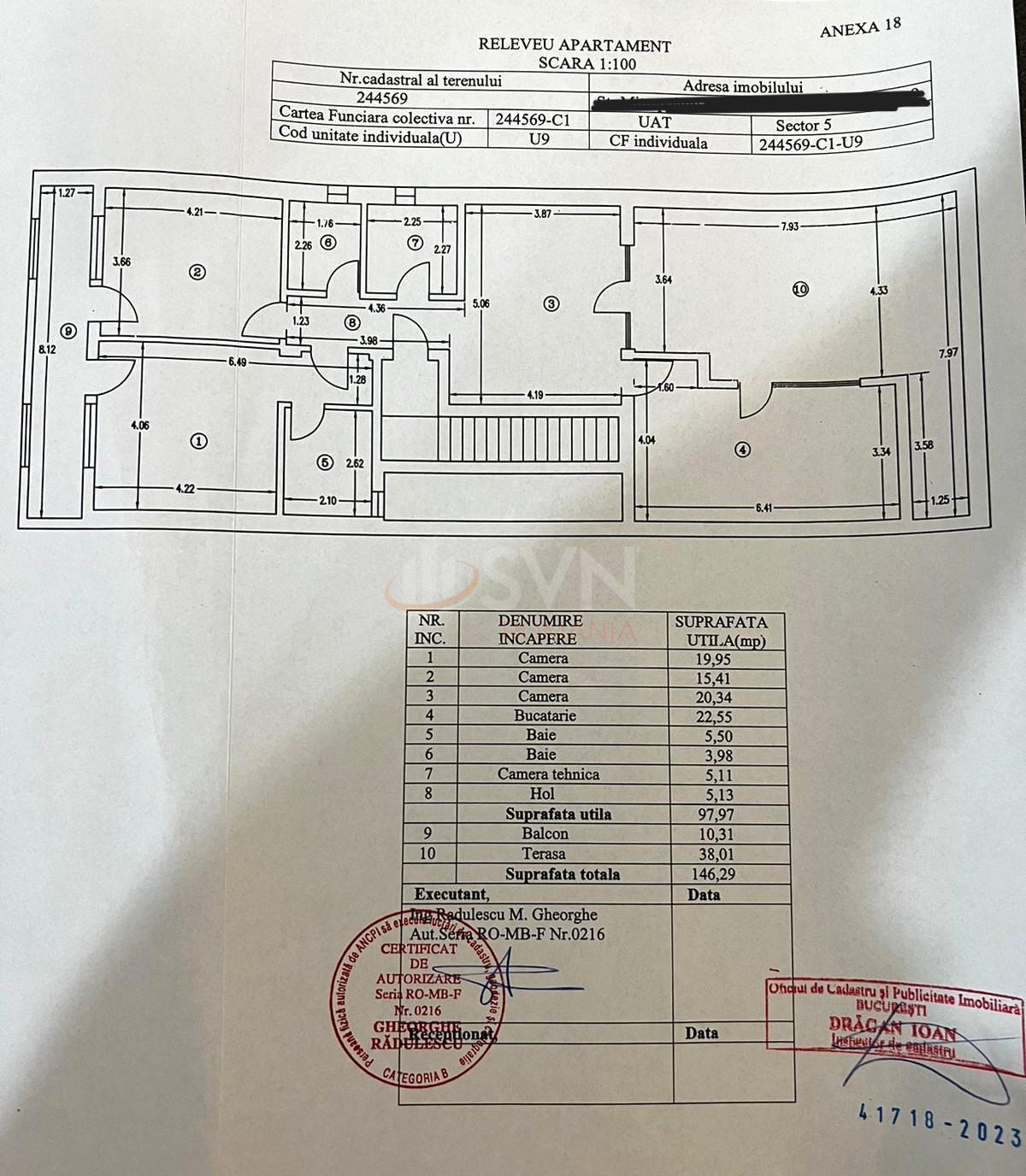 3 camere cu loc parcare exterior inclus Bucuresti/Parcul Carol