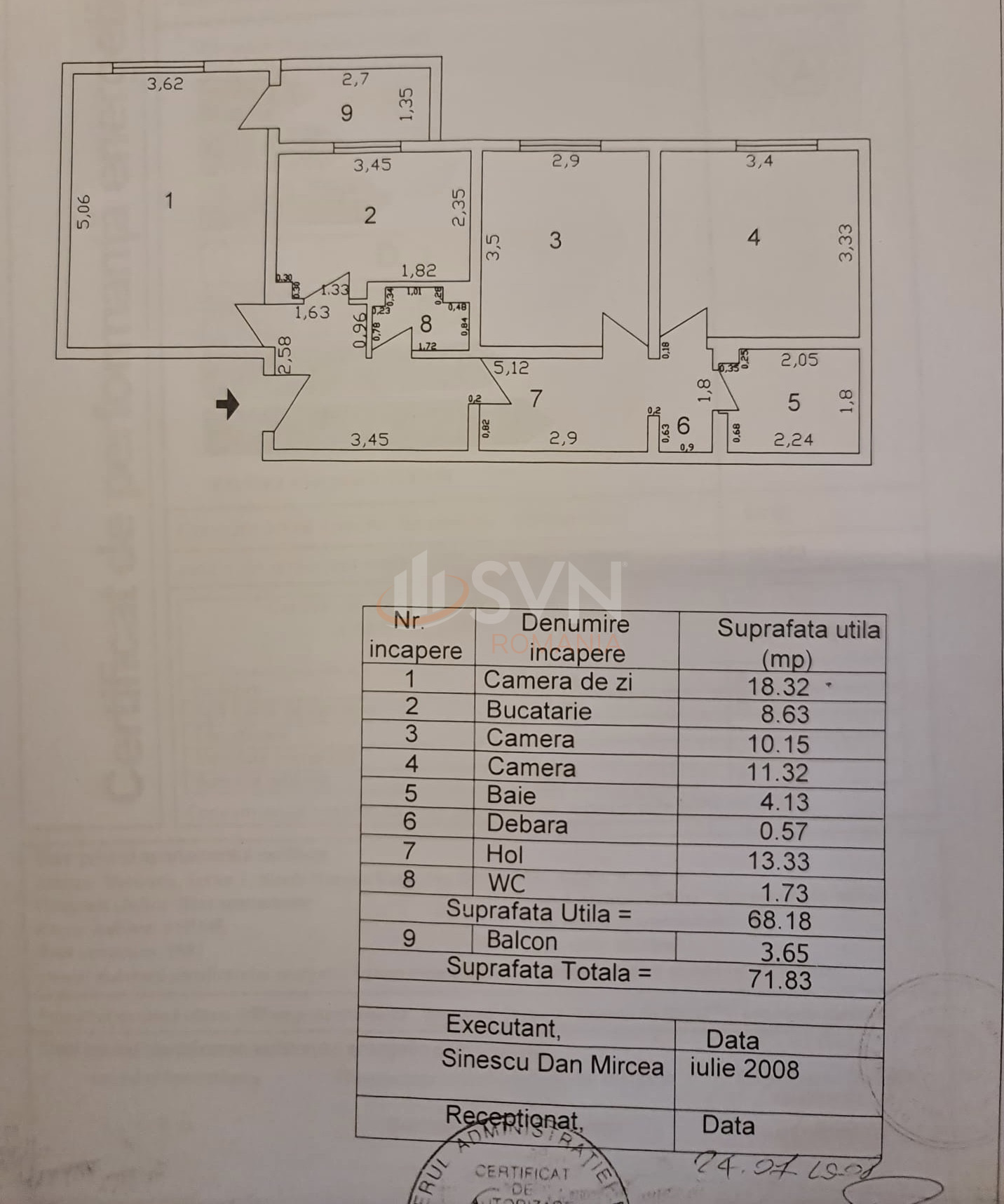 3 camere cu loc parcare exterior inclus Bucuresti/Baneasa