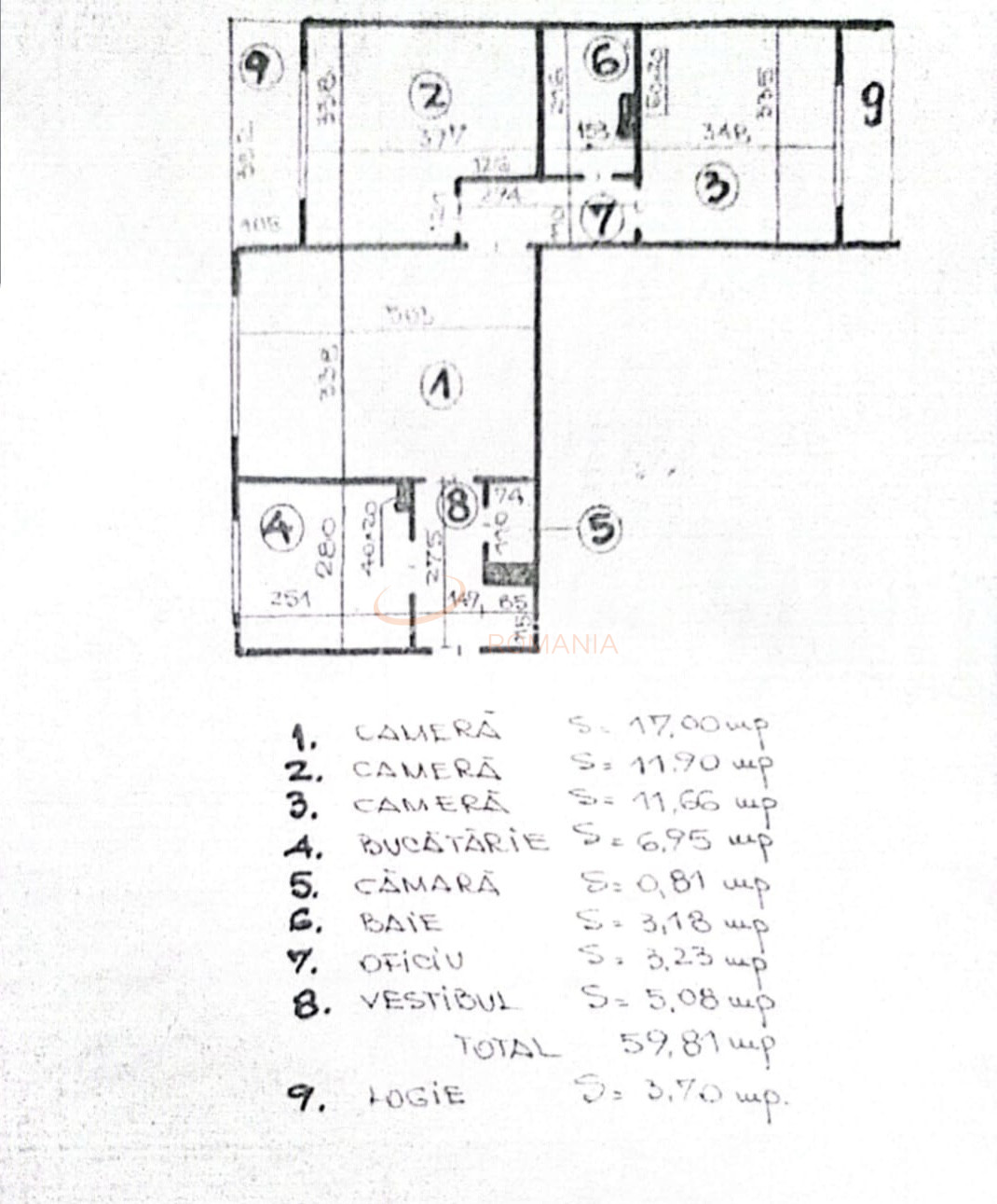 3 camere cu loc parcare exterior inclus Bucuresti/Teiul Doamnei