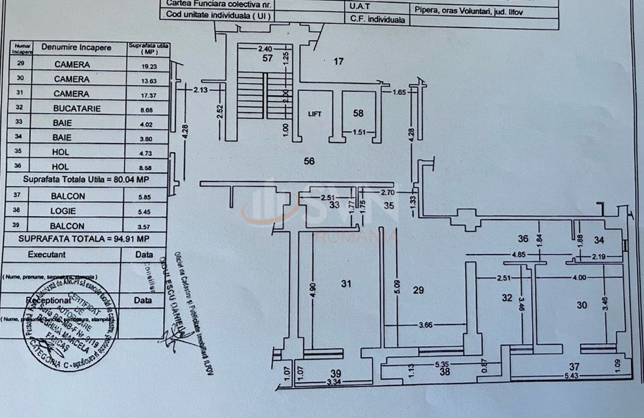3 camere cu loc parcare exterior inclus Bucuresti/Pipera
