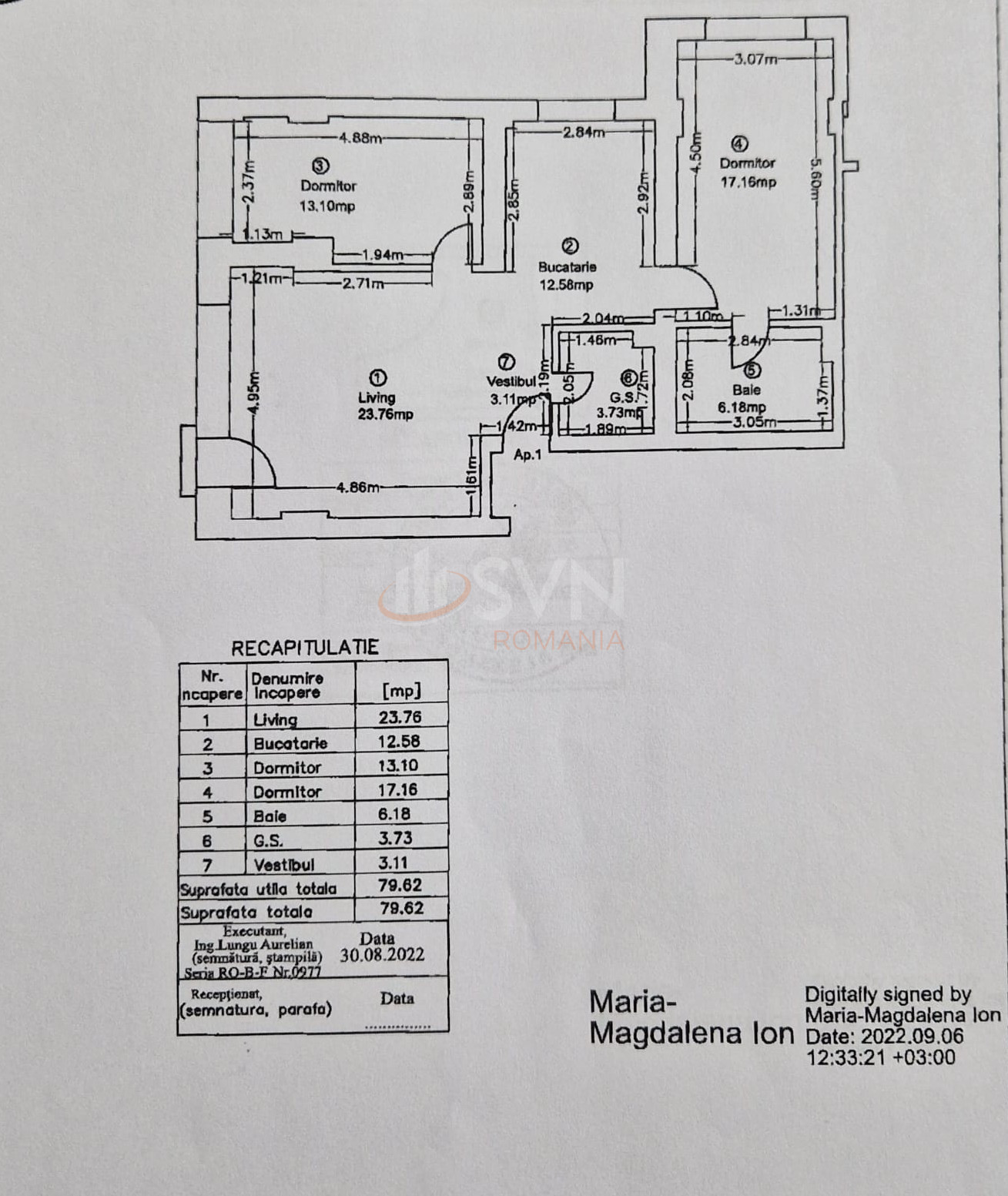 3 camere cu loc parcare subteran inclus Bucuresti/Pipera