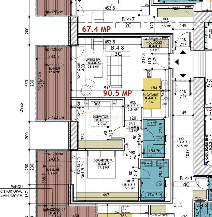 3 camere cu loc parcare subteran inclus Bucuresti/Floreasca