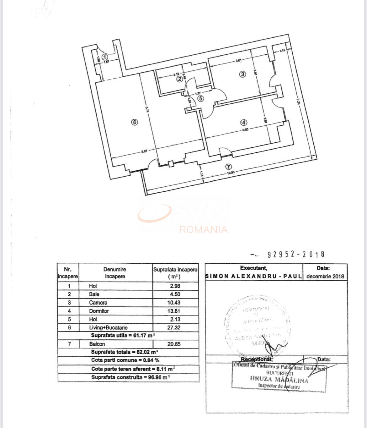 3 camere cu loc parcare subteran inclus Bucuresti/Dristor