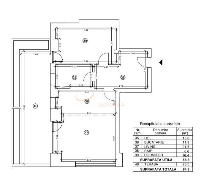 3 camere cu loc parcare subteran inclus Bucuresti/Floreasca