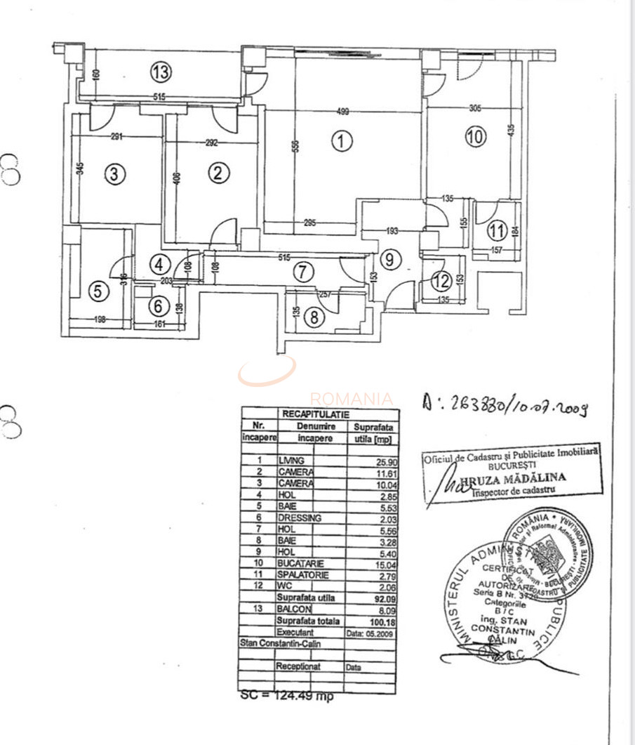 3 camere cu loc parcare subteran inclus Bucuresti/Baneasa