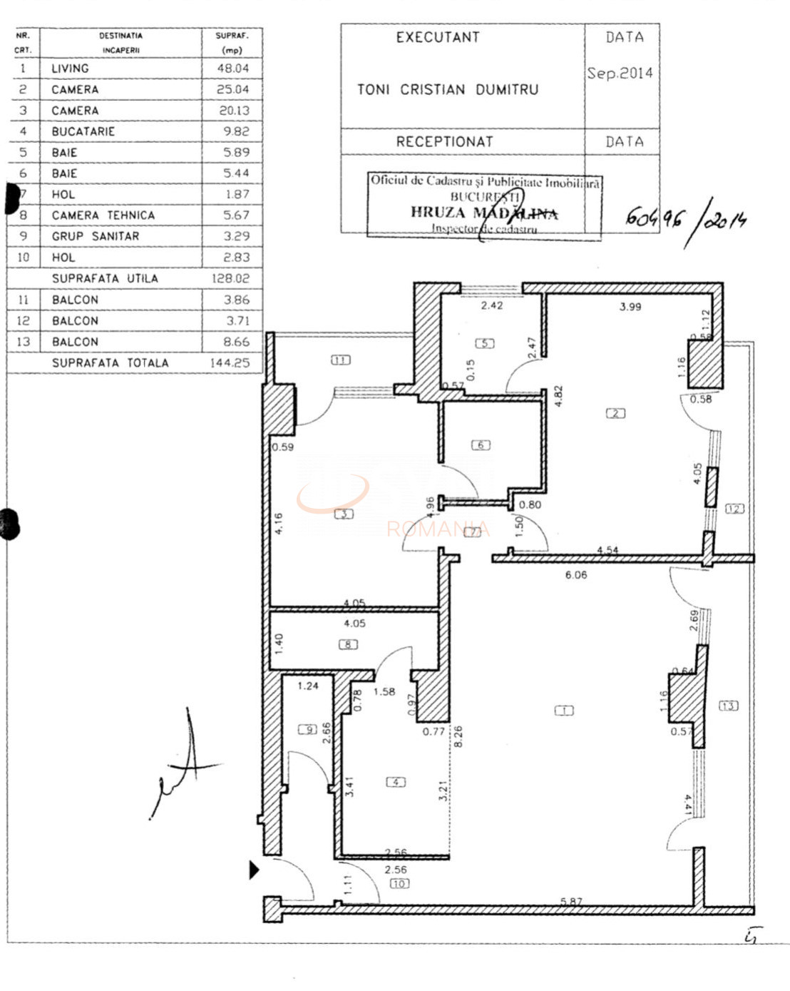 3 camere cu loc parcare subteran inclus Bucuresti/Calea Calarasilor