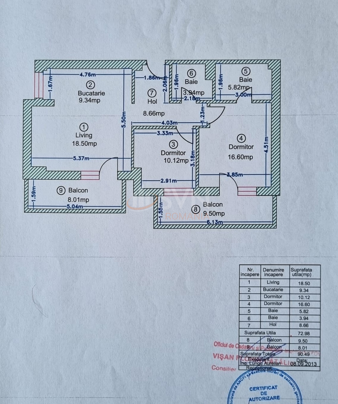 3 camere cu loc parcare subteran inclus Bucuresti/Pipera