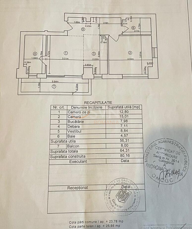 3 camere cu loc parcare subteran inclus Bucuresti/Stefan Cel Mare
