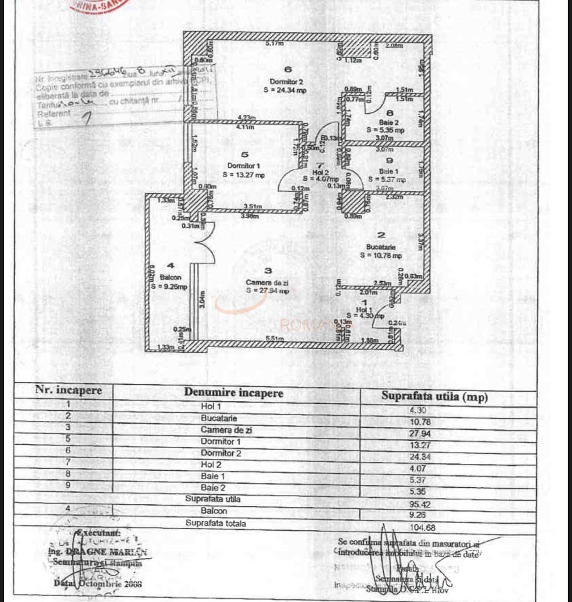 3 camere cu loc parcare subteran inclus Bucuresti/Pipera