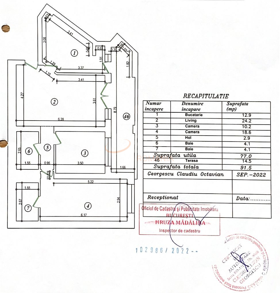 3 camere cu loc parcare subteran inclus Bucuresti/Mihai Bravu (s3)