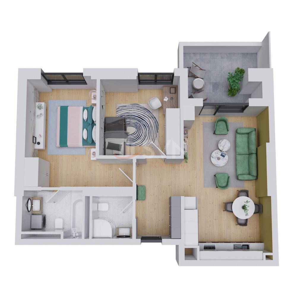 3 camere cu loc parcare subteran inclus Bucuresti/Pipera