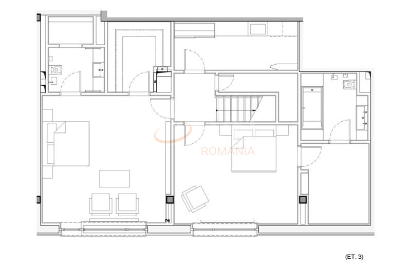 3 camere cu loc parcare subteran inclus Bucuresti/Floreasca