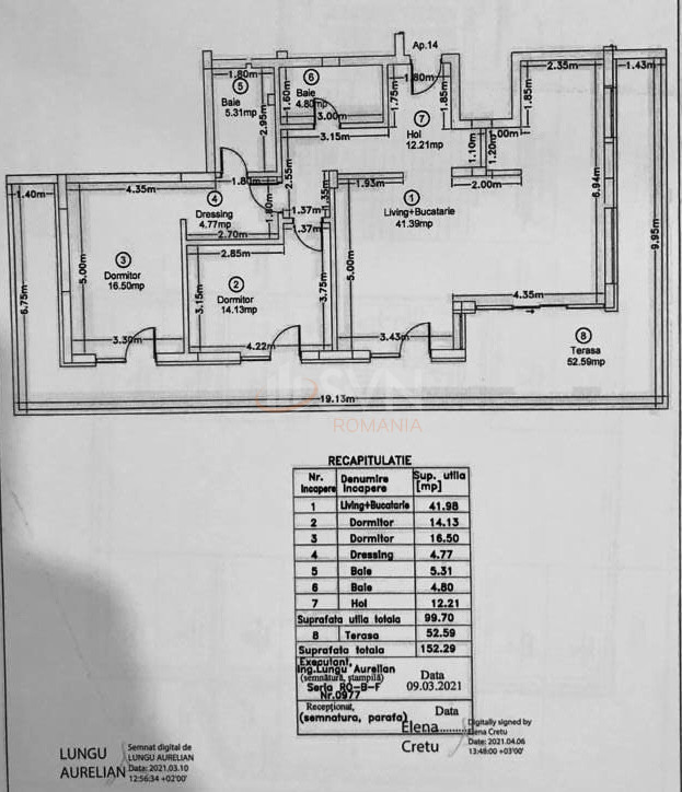 3 camere cu loc parcare subteran inclus Bucuresti/Pipera