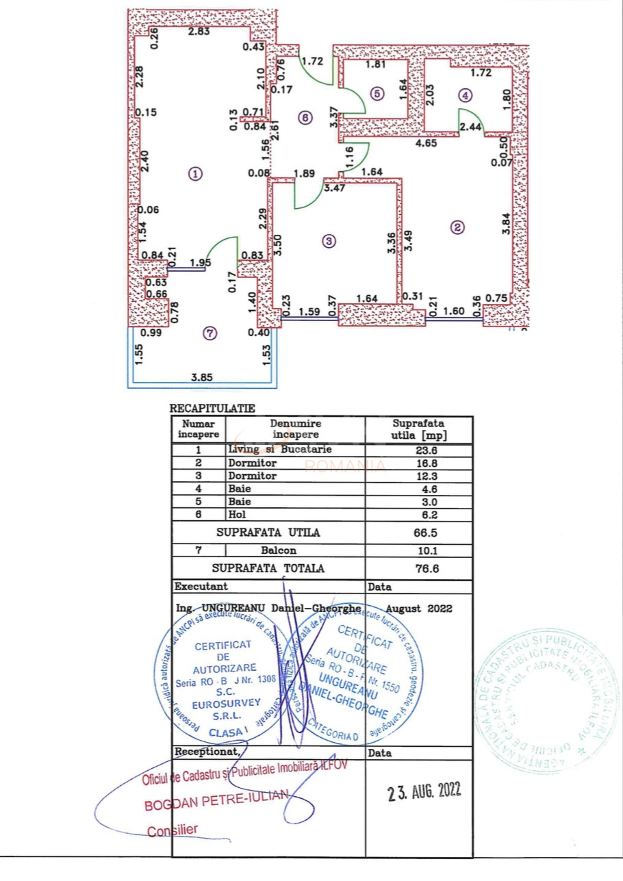 3 camere cu loc parcare subteran inclus Bucuresti/Pipera