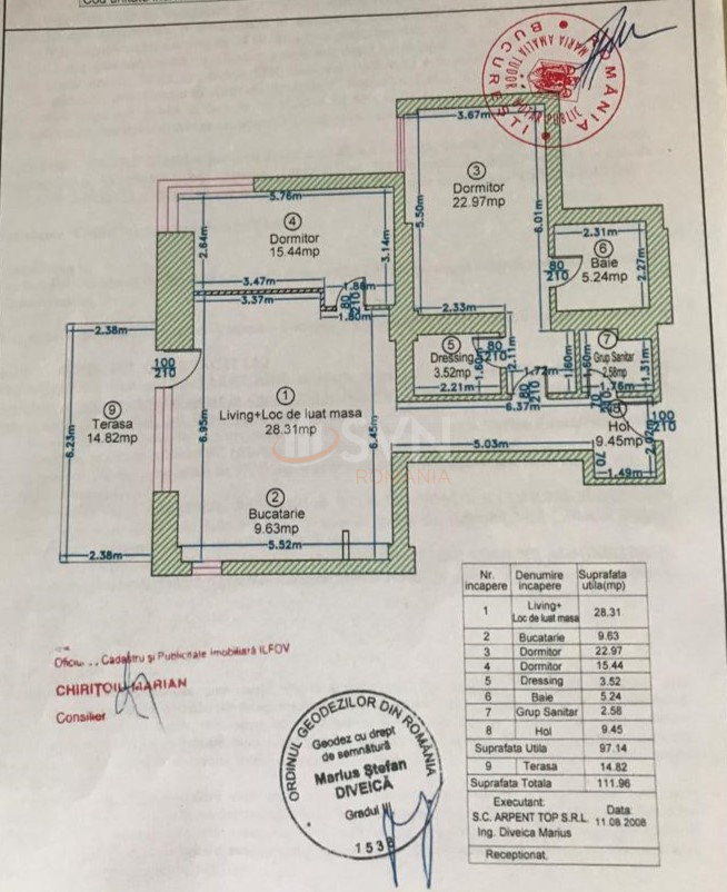3 camere cu loc parcare subteran inclus Bucuresti/Pipera