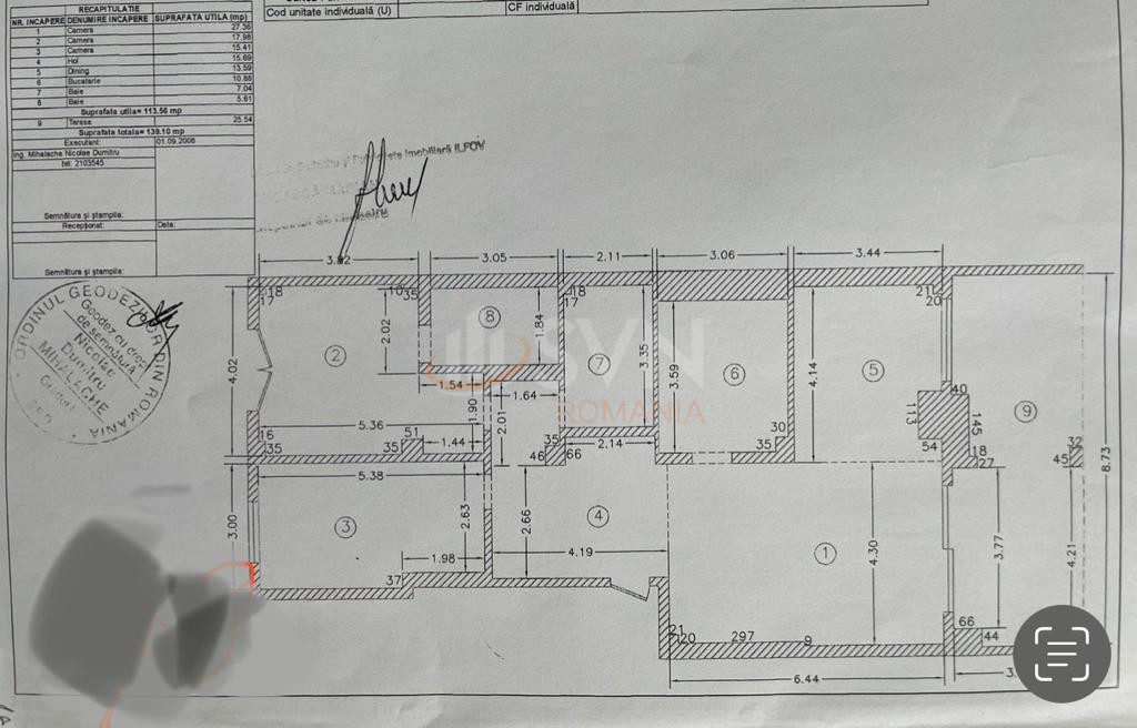 3 camere cu loc parcare subteran inclus Bucuresti/Pipera