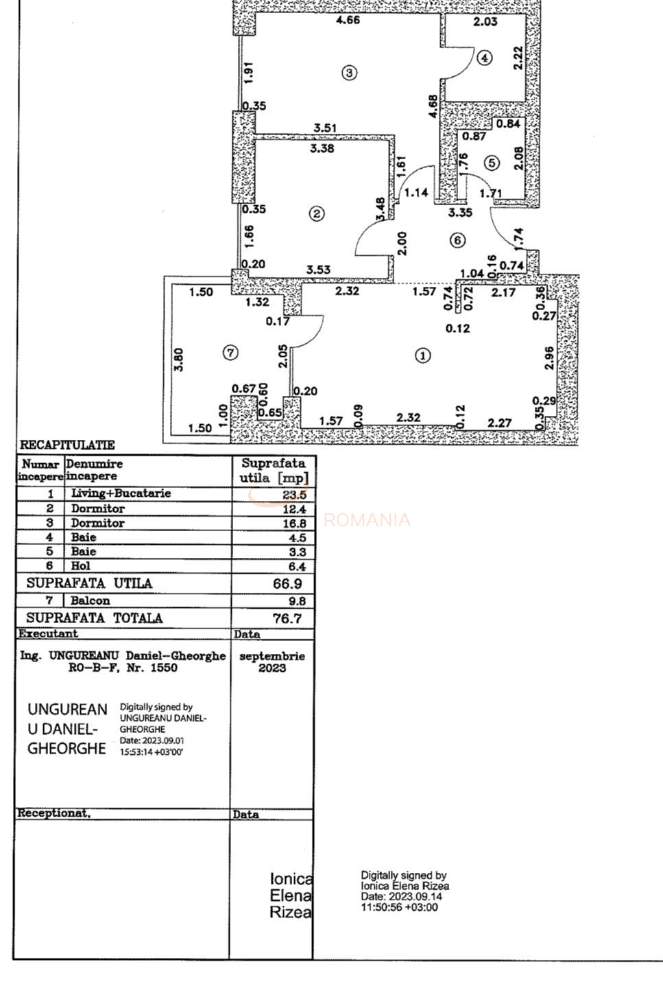 3 camere cu loc parcare subteran inclus Bucuresti/Pipera