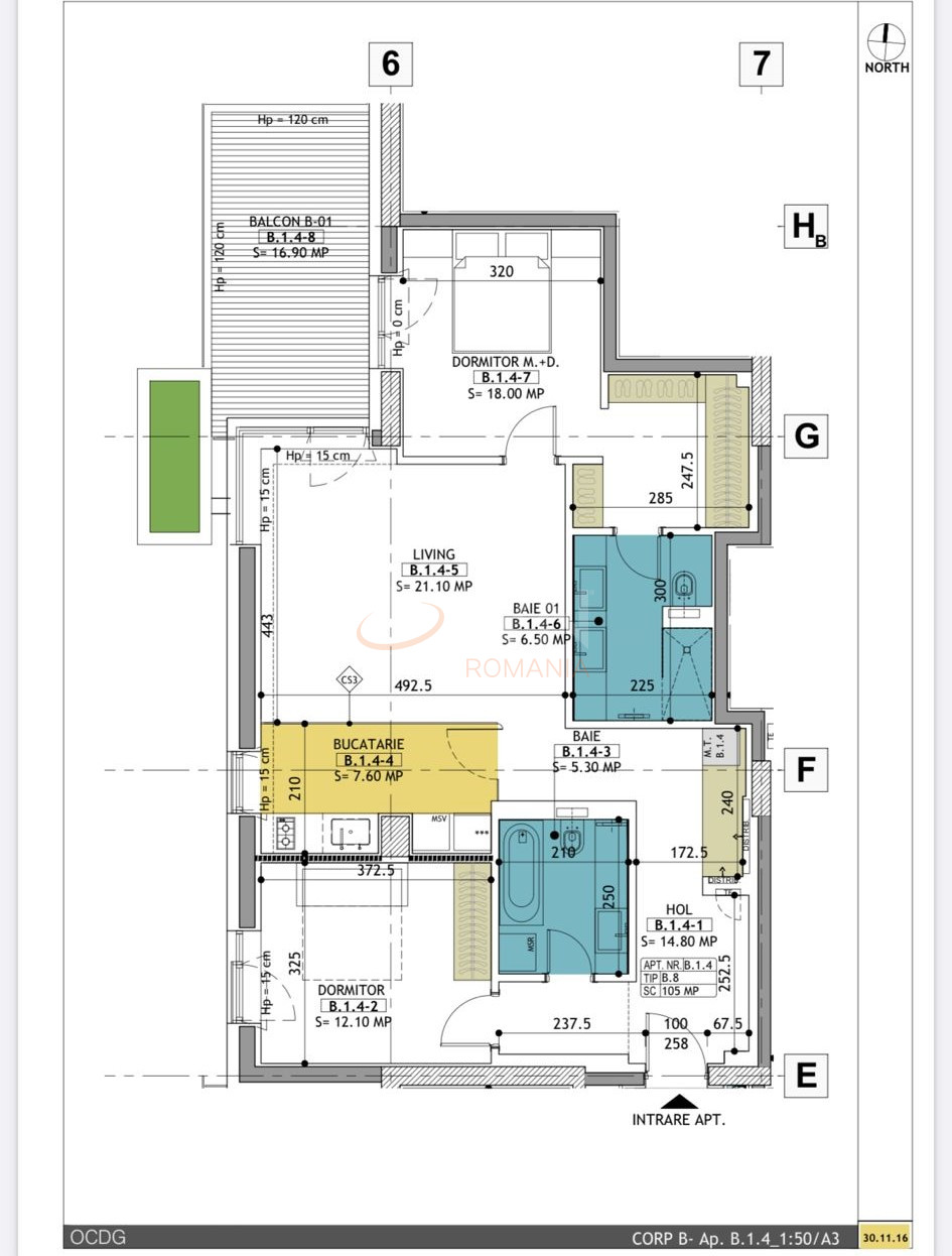3 camere cu loc parcare subteran inclus Bucuresti/Primaverii