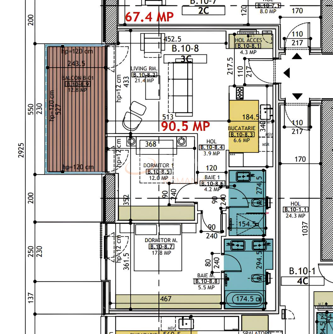 3 camere cu loc parcare subteran inclus Bucuresti/Floreasca