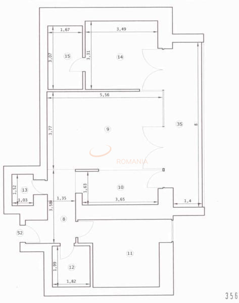 3 camere cu loc parcare subteran inclus Bucuresti/Arcul De Triumf