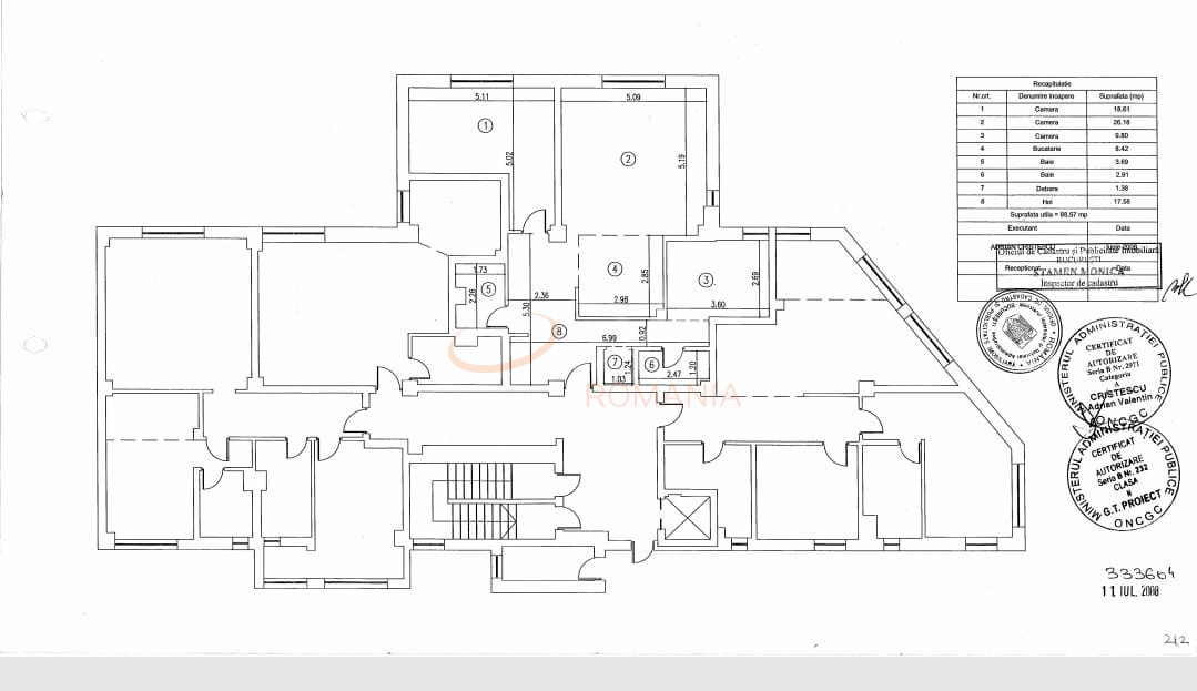 3 camere cu loc parcare subteran inclus Bucuresti/Serban Voda