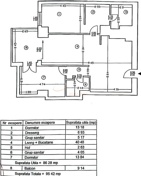 3 camere cu loc parcare subteran inclus Bucuresti/Floreasca