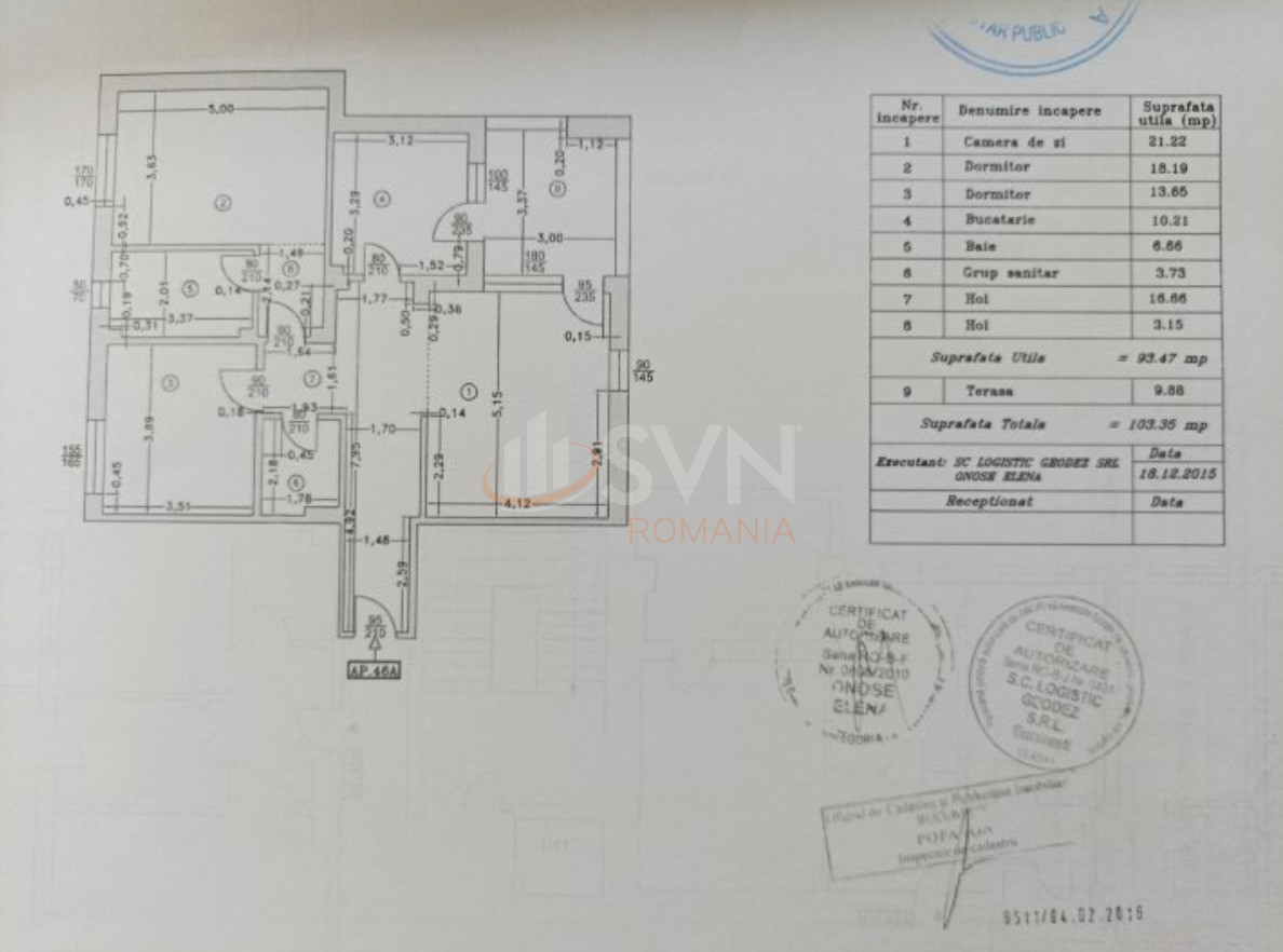 3 camere cu loc parcare subteran inclus Bucuresti/Aviatiei