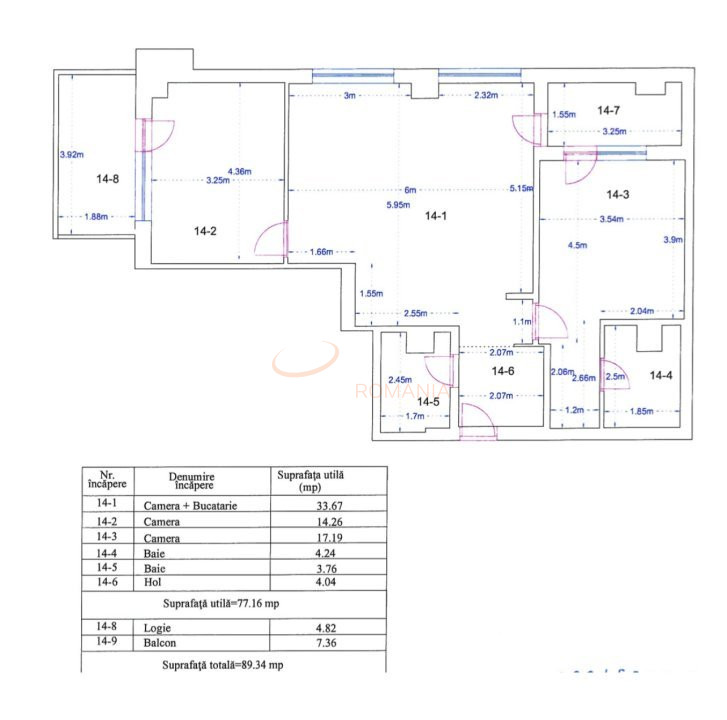 3 camere cu loc parcare subteran inclus Bucuresti/Domenii