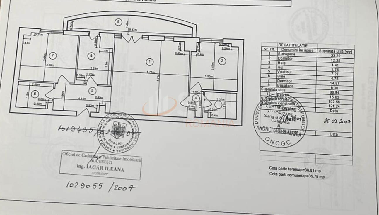 3 camere cu loc parcare subteran inclus Bucuresti/Stefan Cel Mare