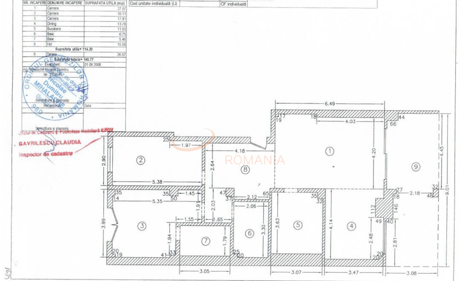3 camere cu loc parcare subteran inclus Bucuresti/Pipera