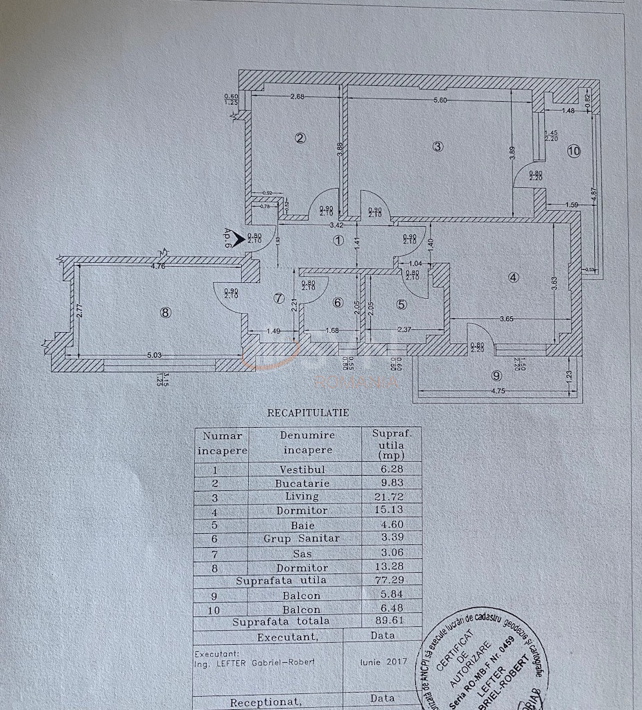 3 camere cu loc parcare subteran inclus Bucuresti/Colentina
