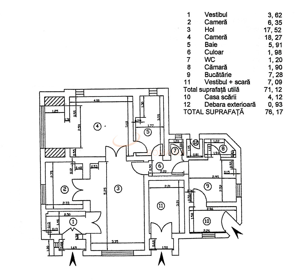3 camere cu loc parcare subteran inclus Bucuresti/Ferdinand
