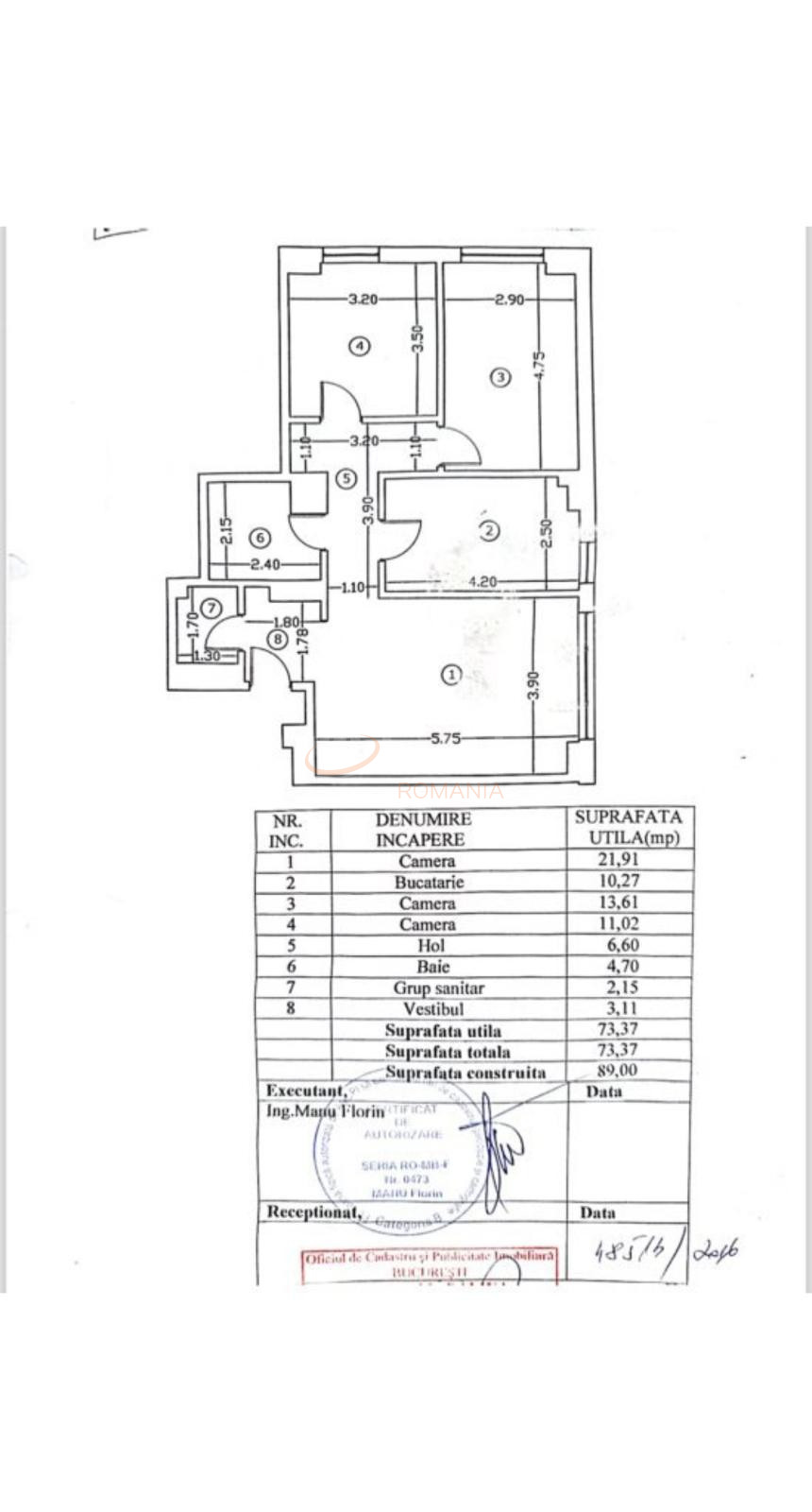 3 camere cu loc parcare subteran inclus Bucuresti/Lacul Morii