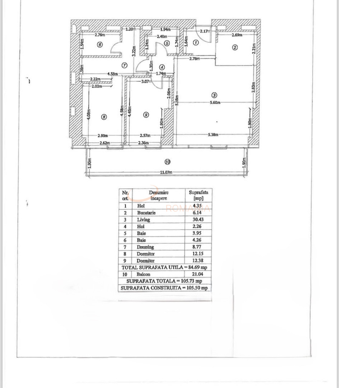 3 camere cu loc parcare subteran inclus Bucuresti/Floreasca