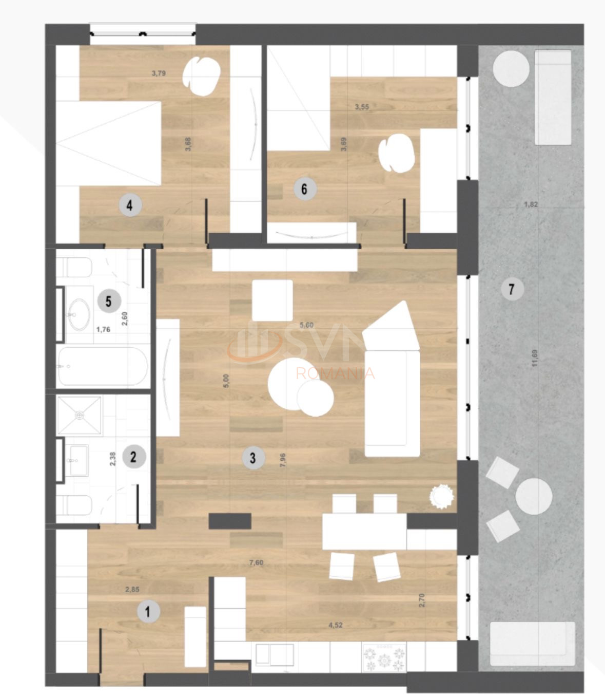 3 camere cu loc parcare subteran inclus Bucuresti/Iancu Nicolae