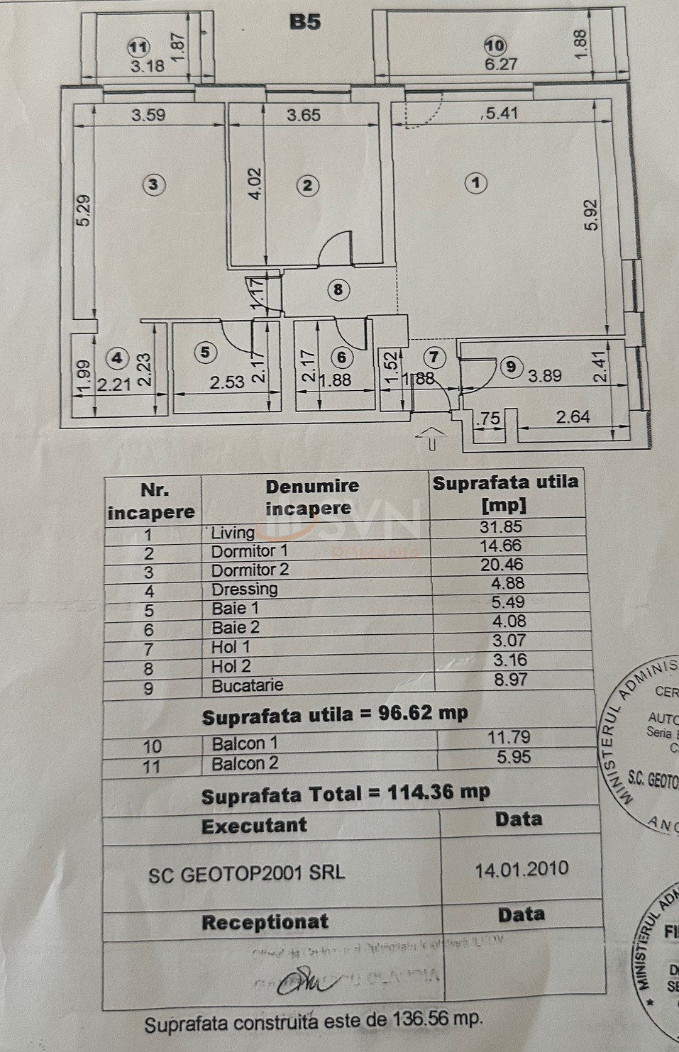 3 camere cu loc parcare subteran inclus Bucuresti/Baneasa