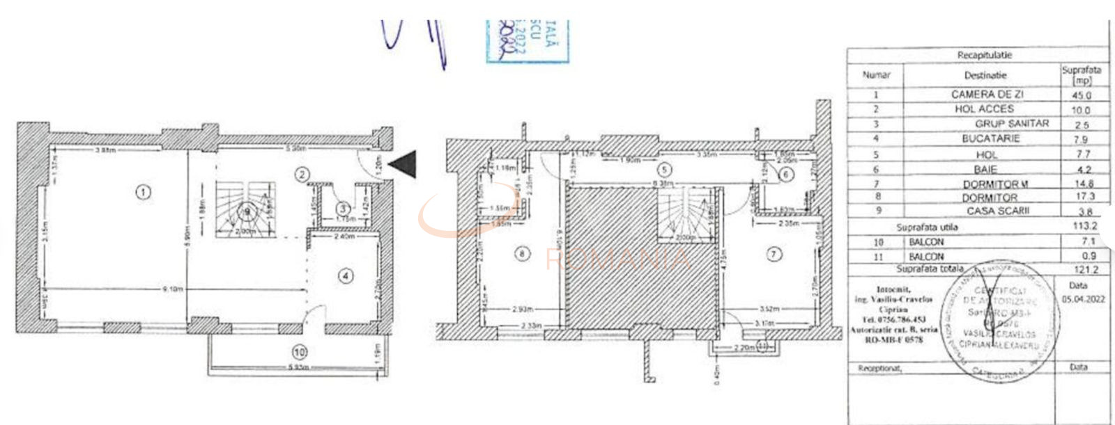 3 camere cu loc parcare subteran inclus Bucuresti/Pipera