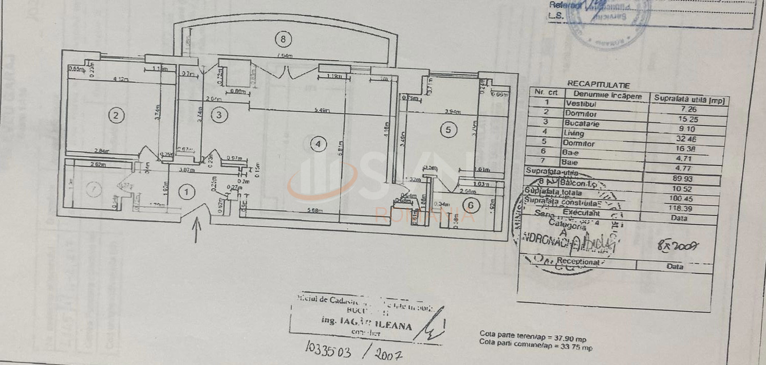 3 camere cu loc parcare subteran inclus Bucuresti/Stefan Cel Mare