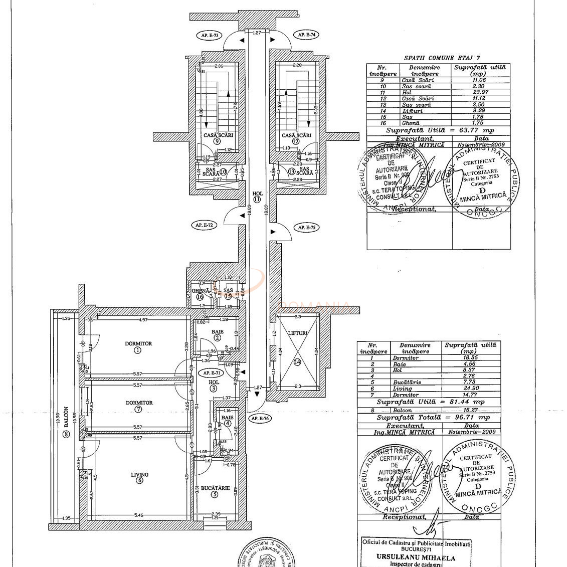 3 camere cu loc parcare subteran inclus Bucuresti/Doamna Ghica