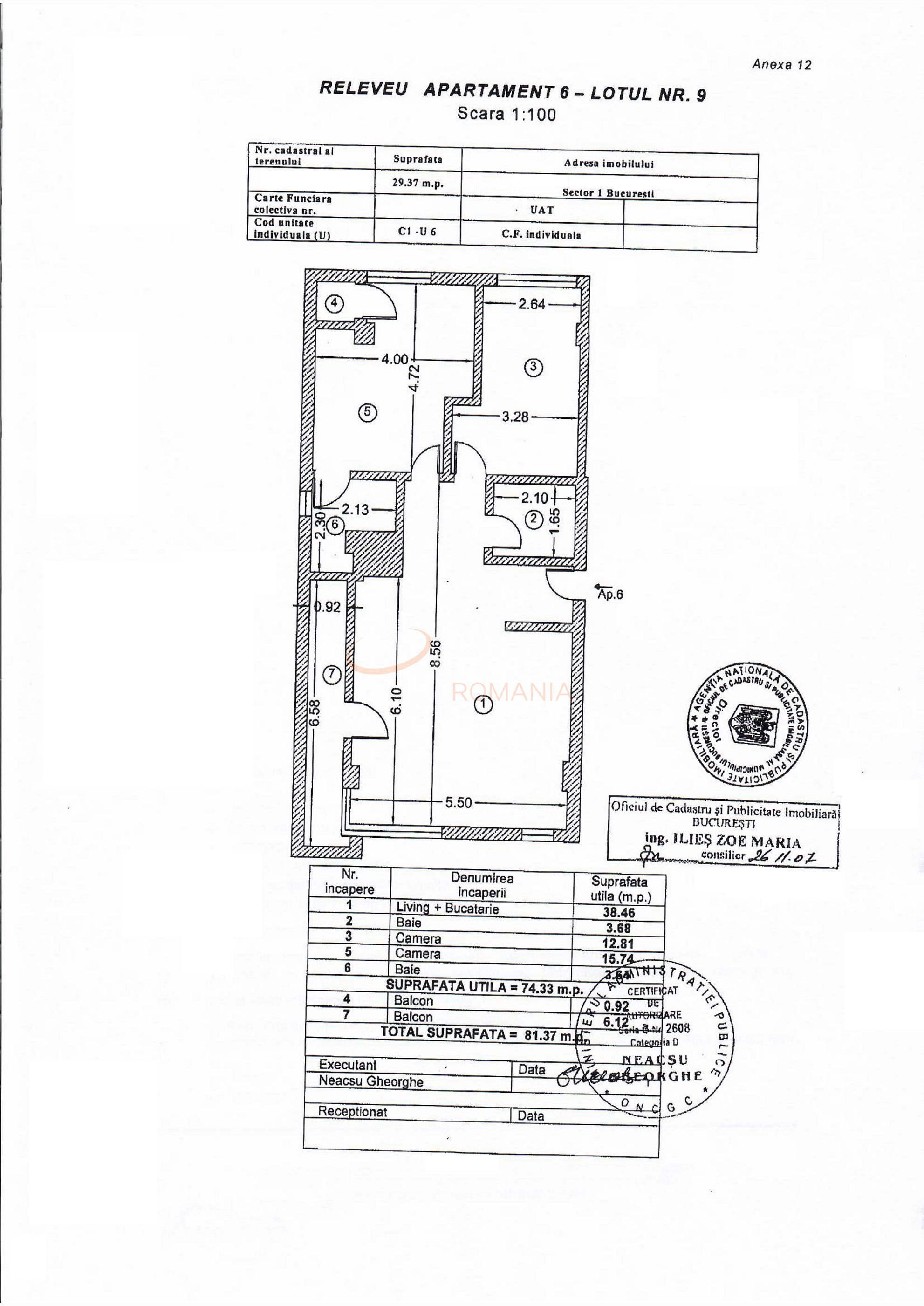 3 camere cu loc parcare subteran inclus Bucuresti/Domenii